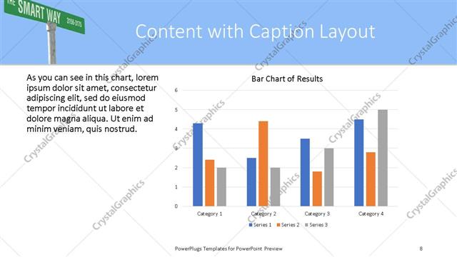 Content with Caption presentation slide layout