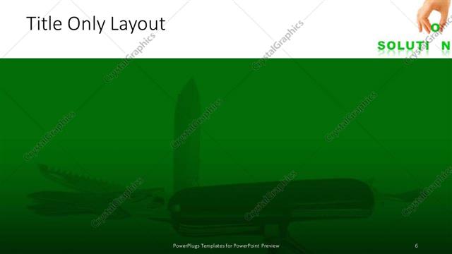 Title Only presentation slide layout