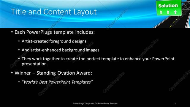 Title and Content presentation slide layout