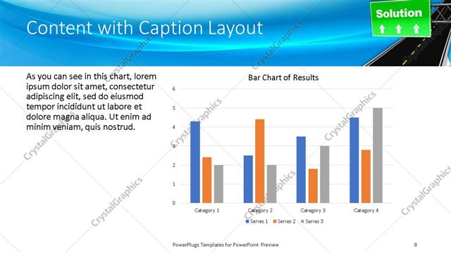 Content with Caption presentation slide layout