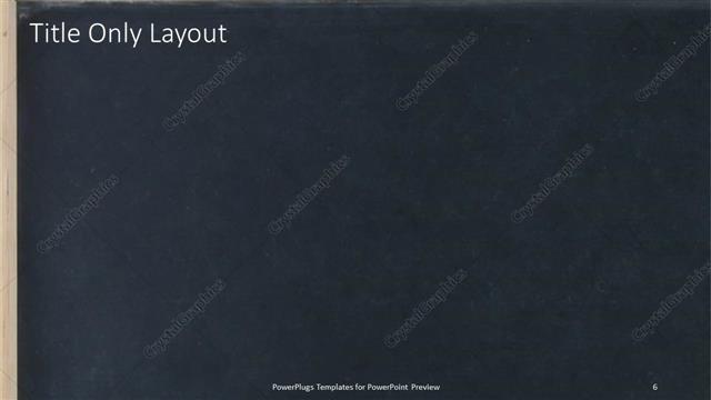 Title Only presentation slide layout