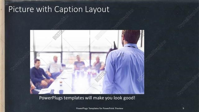 Picture with Caption presentation slide layout