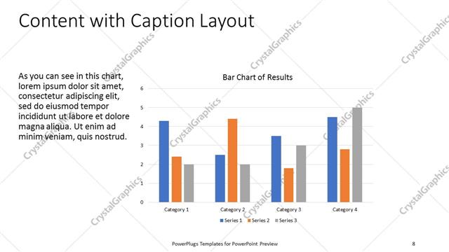 Content with Caption presentation slide layout