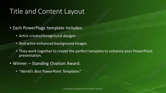 Title and Content presentation slide layout