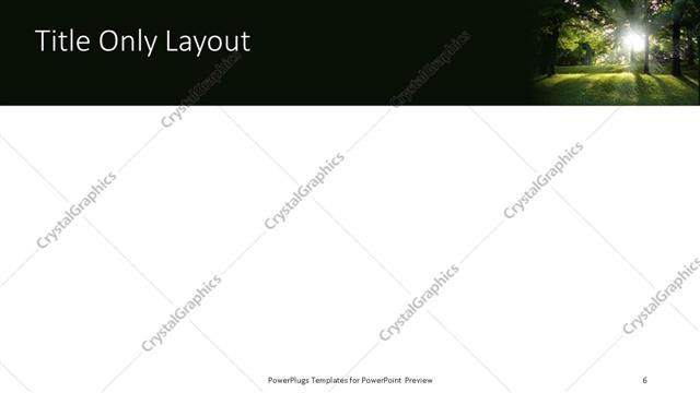 Title Only presentation slide layout