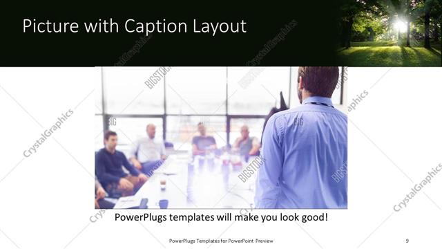 Picture with Caption presentation slide layout