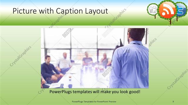 Picture with Caption presentation slide layout