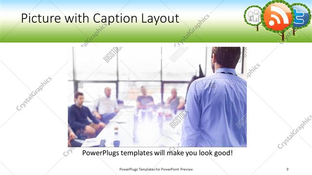 Picture with Caption presentation slide layout