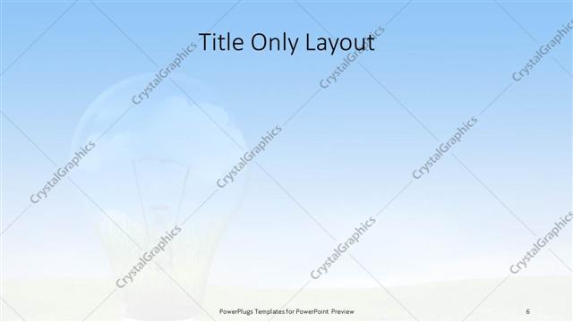 Title Only presentation slide layout