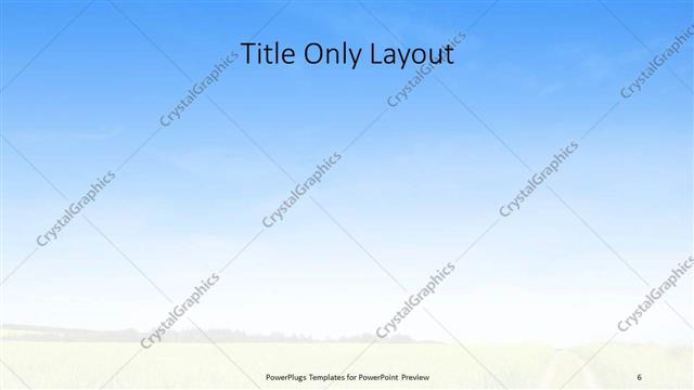Title Only presentation slide layout