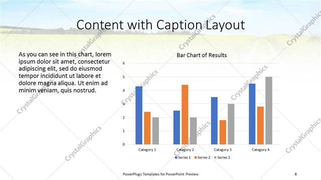 Content with Caption presentation slide layout