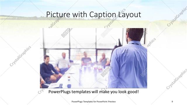 Picture with Caption presentation slide layout