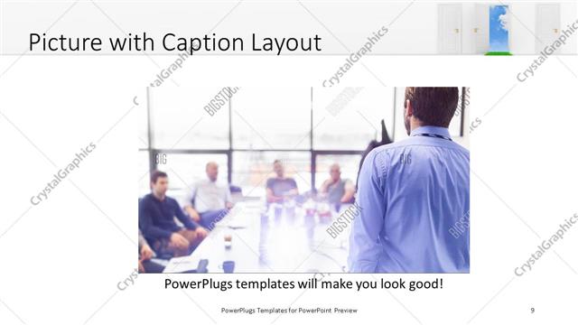 Picture with Caption presentation slide layout