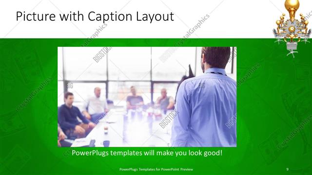 Picture with Caption presentation slide layout