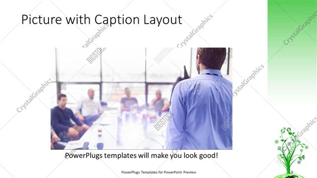 Picture with Caption presentation slide layout
