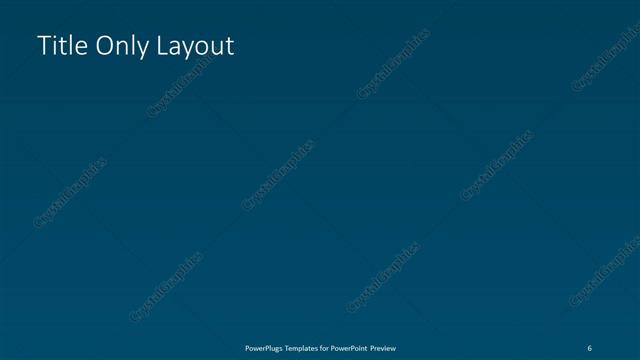 Title Only presentation slide layout