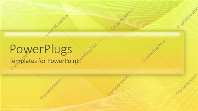  Presentation with yellow green - A green and yellow background with a strip in the middle