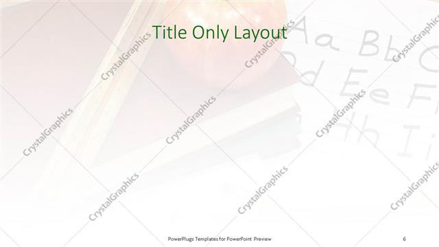 Title Only presentation slide layout