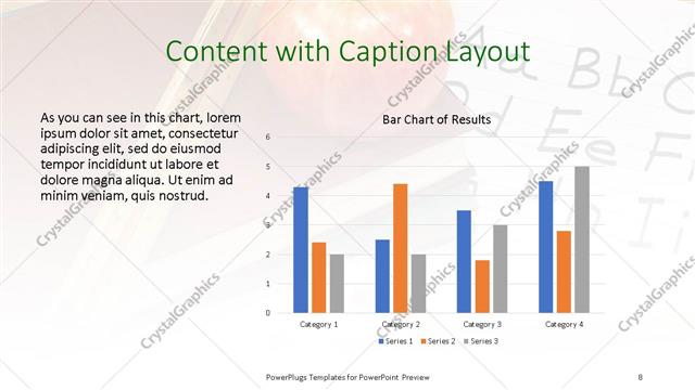 Content with Caption presentation slide layout