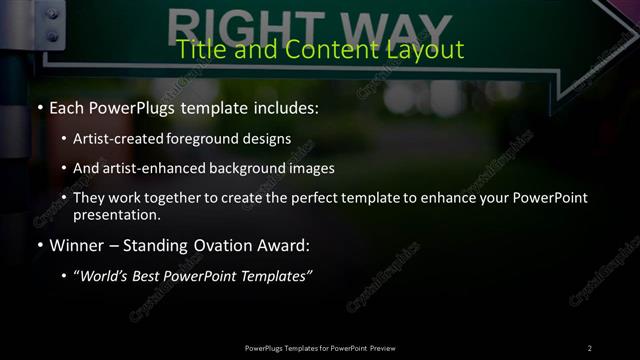 Title and Content presentation slide layout