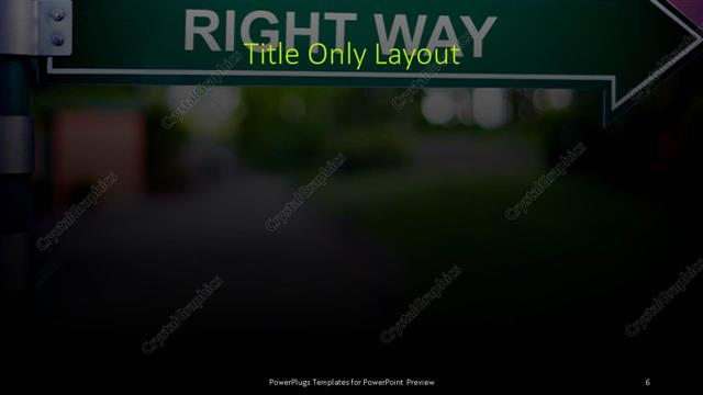 Title Only presentation slide layout