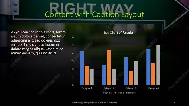 Content with Caption presentation slide layout
