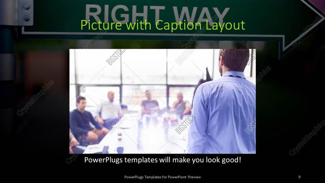 Picture with Caption presentation slide layout