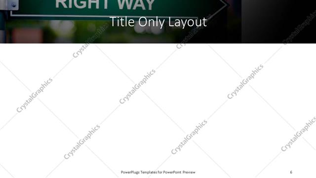 Title Only presentation slide layout