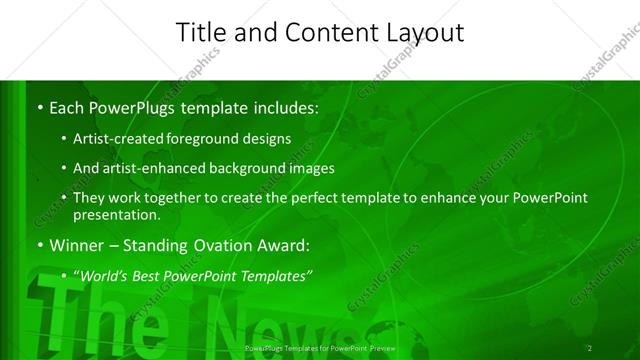 Title and Content presentation slide layout