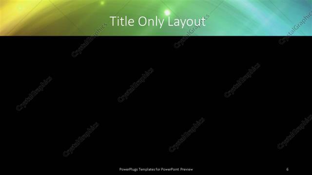Title Only presentation slide layout