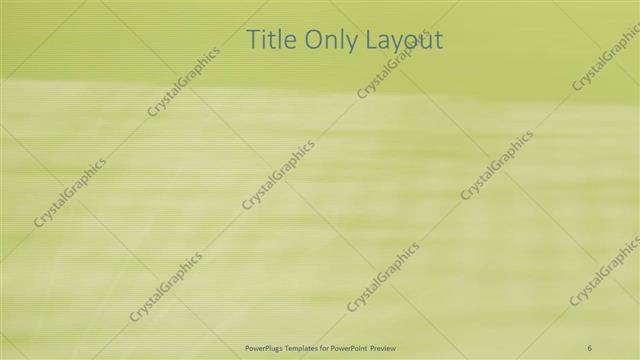 Title Only presentation slide layout