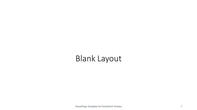Blank presentation slide layout
