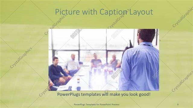 Picture with Caption presentation slide layout