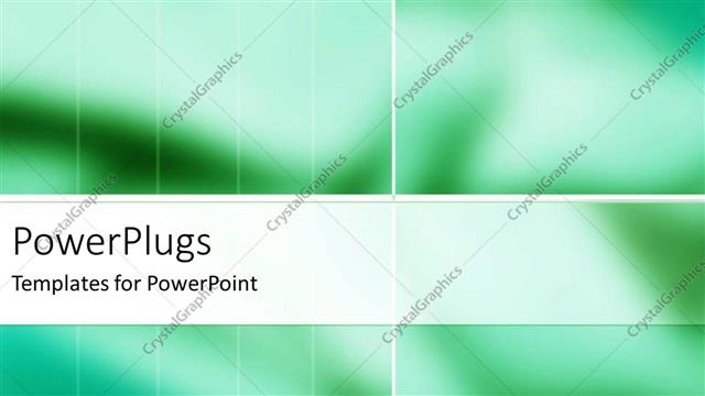  Presentation with green abstract - A greenish background with place for text