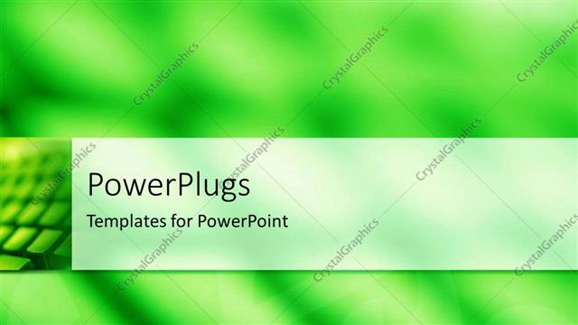  Presentation with abstract green - A greenish background with place for text in front