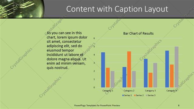 Content with Caption presentation slide layout