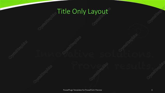 Title Only presentation slide layout