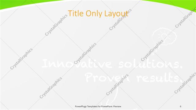 Title Only presentation slide layout