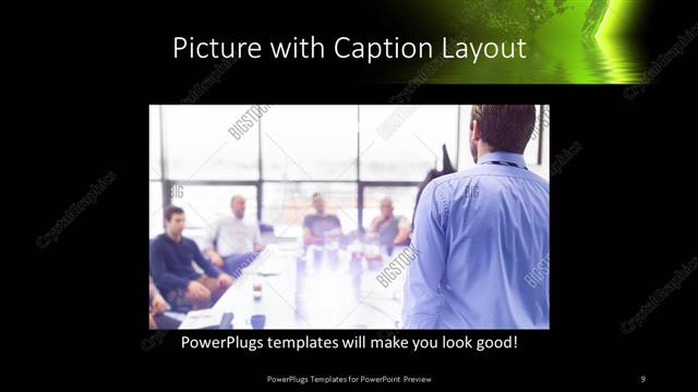 Picture with Caption presentation slide layout