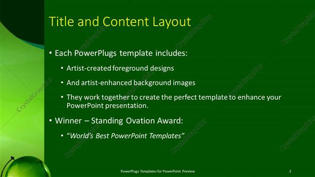 Title and Content presentation slide layout