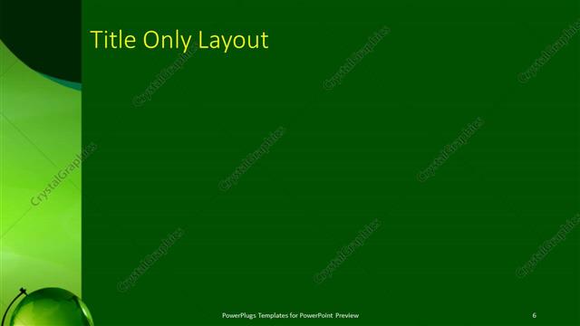 Title Only presentation slide layout