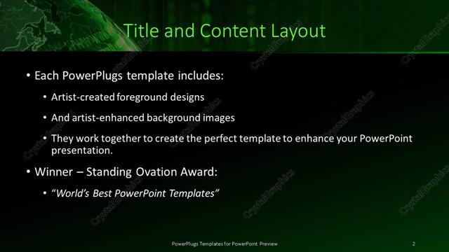 Title and Content presentation slide layout