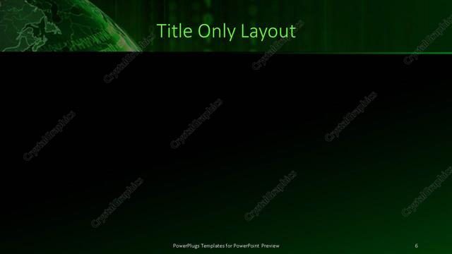 Title Only presentation slide layout
