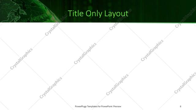 Title Only presentation slide layout