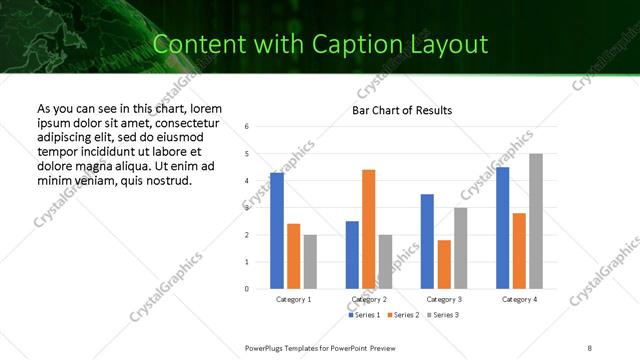 Content with Caption presentation slide layout