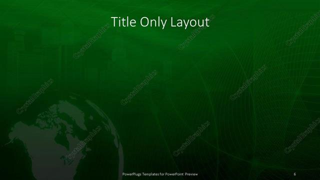 Title Only presentation slide layout