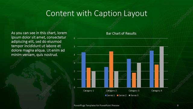 Content with Caption presentation slide layout