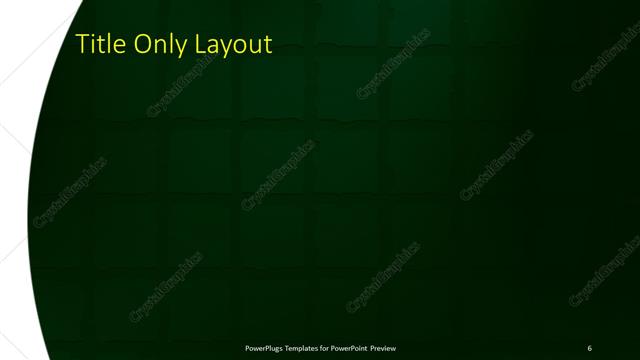 Title Only presentation slide layout
