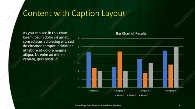 Content with Caption presentation slide layout