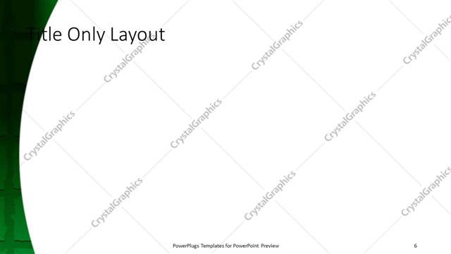 Title Only presentation slide layout